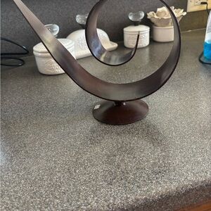 Decorative Metal Swirl Sculpture